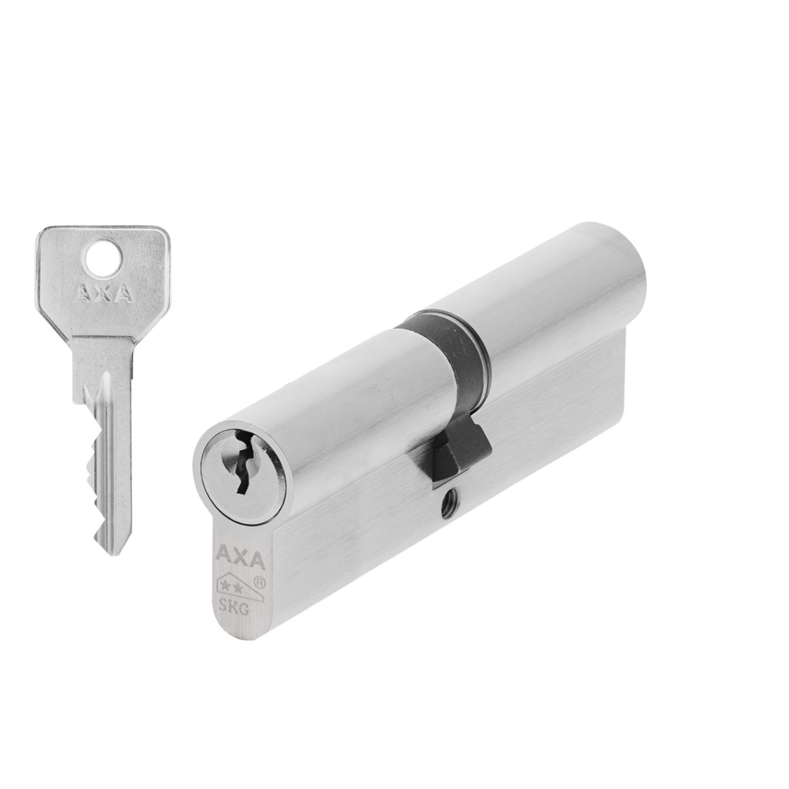 AXA Security double cylinder 50-50 nickel-plated brass with SKG2 certification