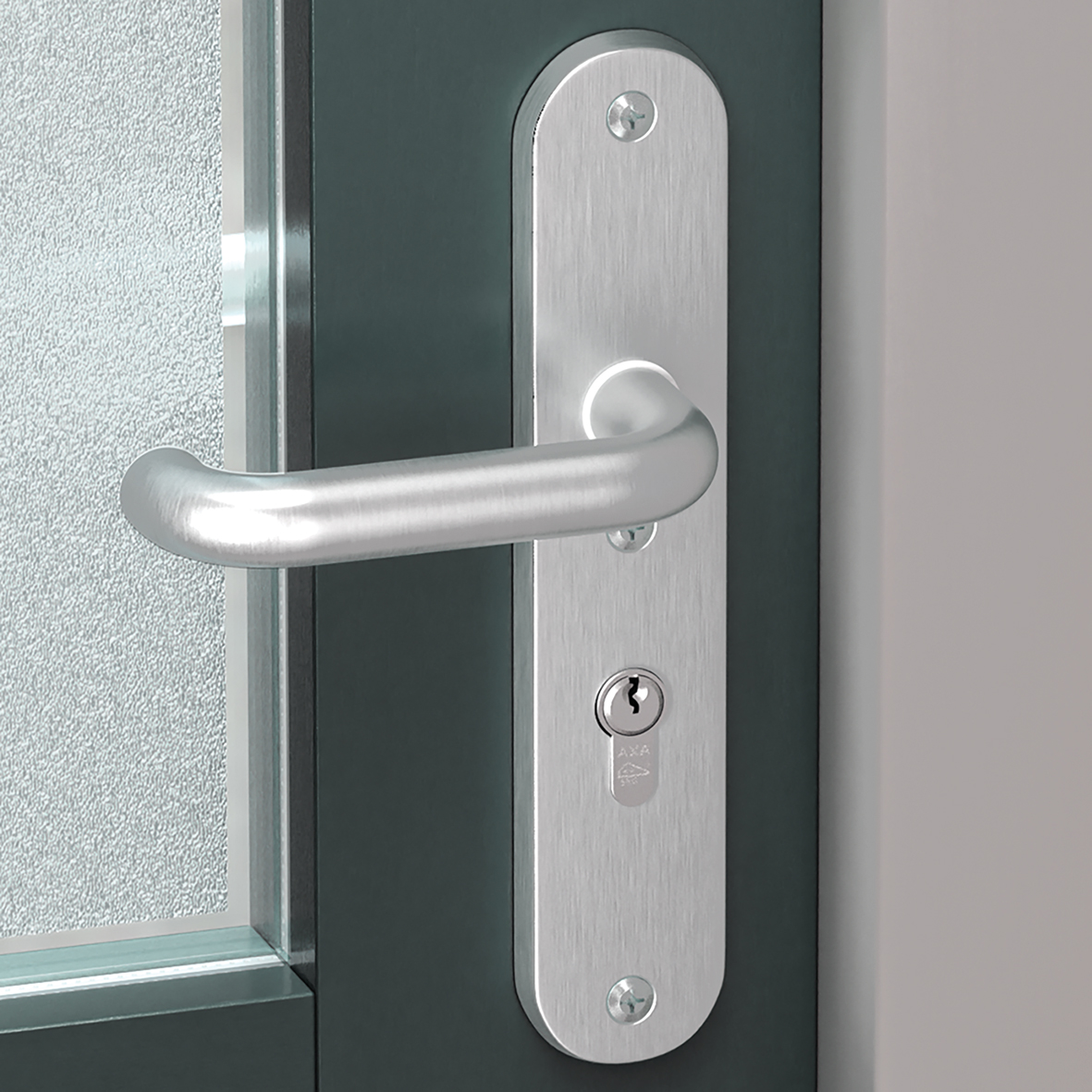 Veiligheidsbeslag Oval Plus kruk U PC72 anti-kerntrek - AXA Home